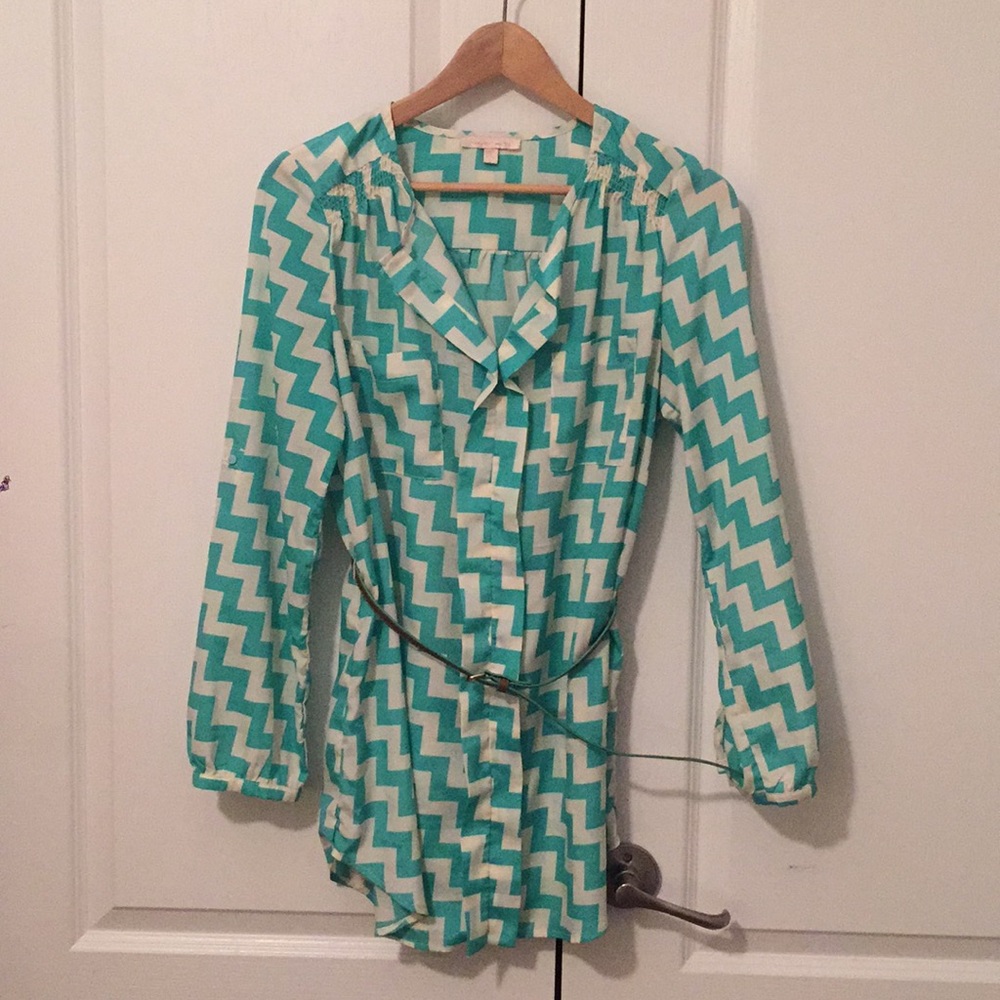 Geometric Flowy blouse